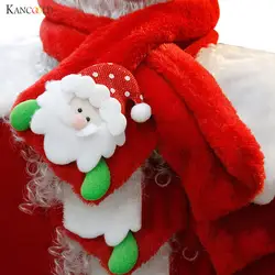 Рождество Дети шарф мягкий шеи Обёрточная бумага Зимние теплые Детские шарф шарфы подарок Снеговик хлопок Обёрточная бумага дамы палантин