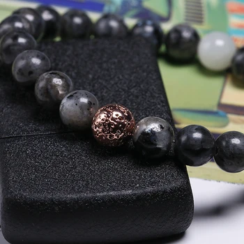 Bracelet Homme en perle de Labradorite