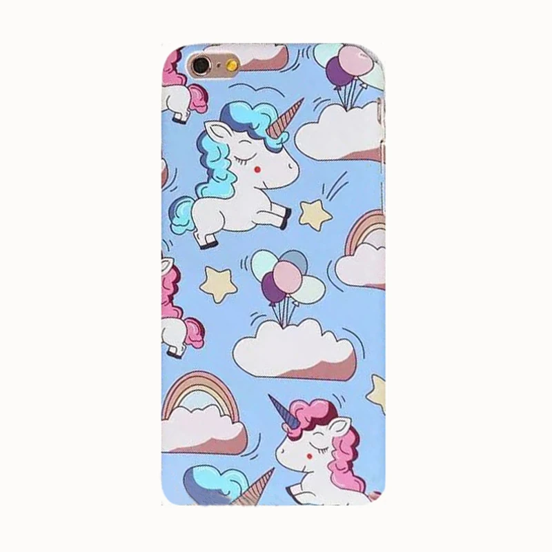 2017 Мода sexy candy цвет эльфы шар звезда радуга единорог облака вставить кожа pc case Для