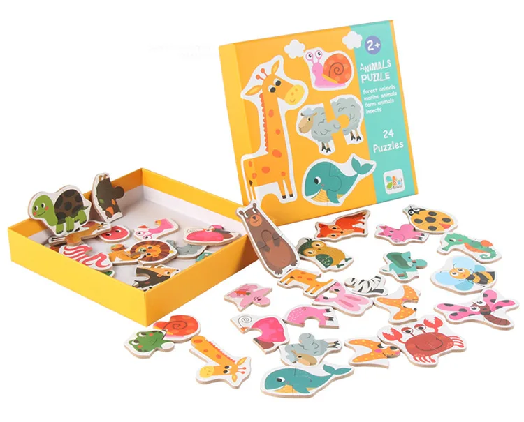 Новый 1 компл. детских больших подходящих головоломок для раннего обучения, цветные головоломки, детские развивающие игрушки, подарок