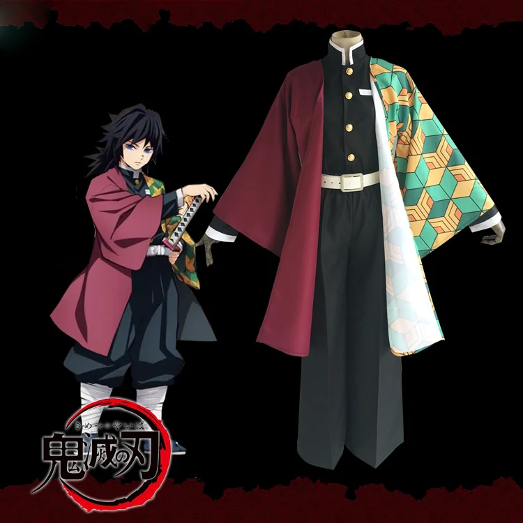 Аниме демон убийца Kamado Tanjirou Nezuko Giyuu Tomioka Agatsuma Zenitsu Косплей Костюм Кимоно Kimetsu no