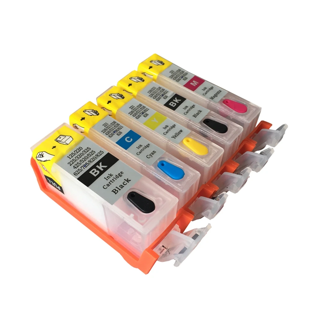 5 pcs Refillable ink cartridges PG 220 CLI 221 For Canon PIXMA MP540