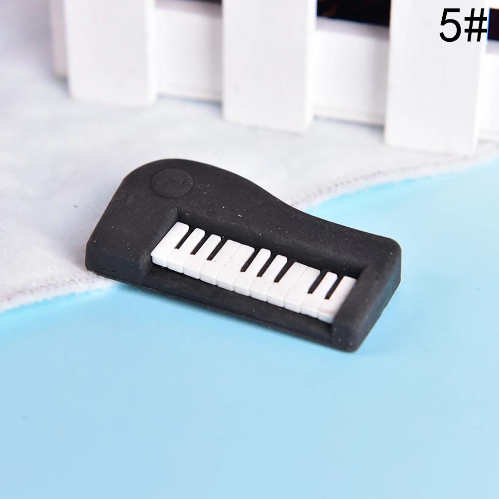 Музыкальный инструмент резиновые ластик для студентов канцелярские принадлежности для ребенка творческий подарок школьные принадлежности