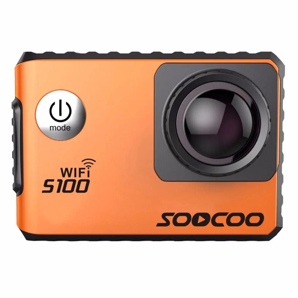 SOOCOO S100 2' Экран 4 K 170 градусов Широкий формат, WiFi, экшн-камера для занятий спортом, Камера цифровая видеокамера с Водонепроницаемый Корпус чехол