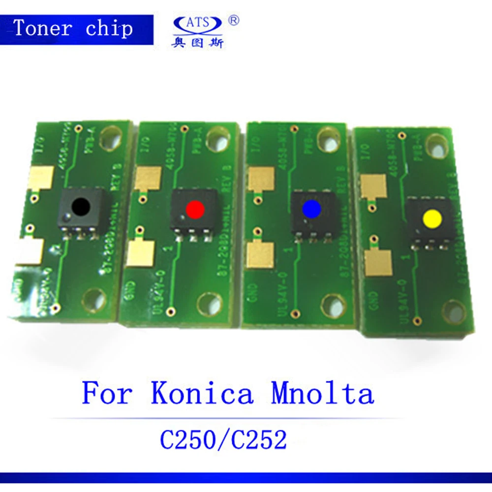 1 шт чип картриджа с тонером для Konica Minolta bizhub C 250 350 450 ксерокс Запчасти чип тонера для C250 C350 C450