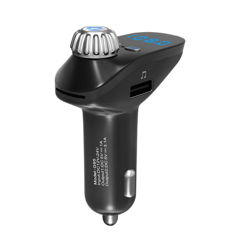 Car Kit MP3 Music Player Wireless Bluetooth FM Transmitter Hands-Free Radio Dual USB Charger Support TF Card U Disk #F30NT05 (6)