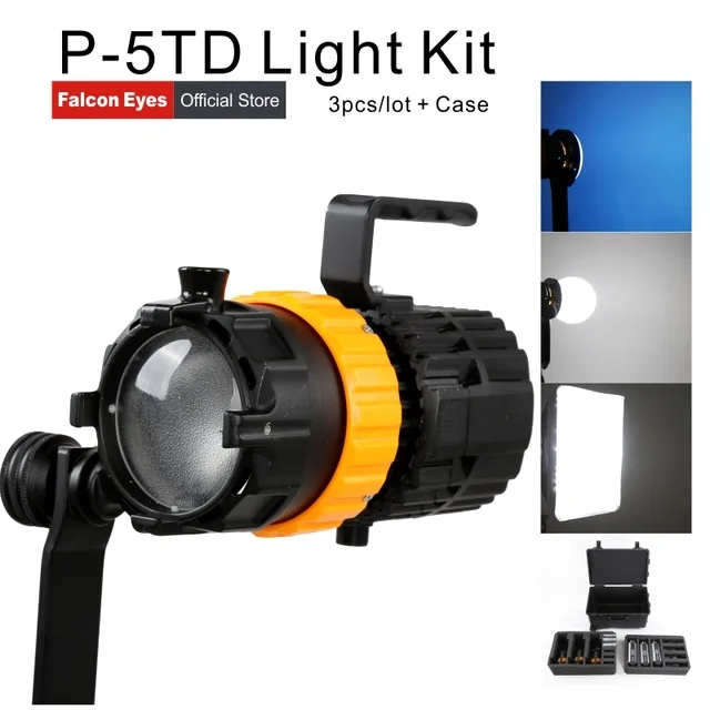 

Falcon Eyes Mini Spot Light 100W Photography Light Adjustable Focus Length Fill Light Pulsar 5 P-5TD 3 CD50