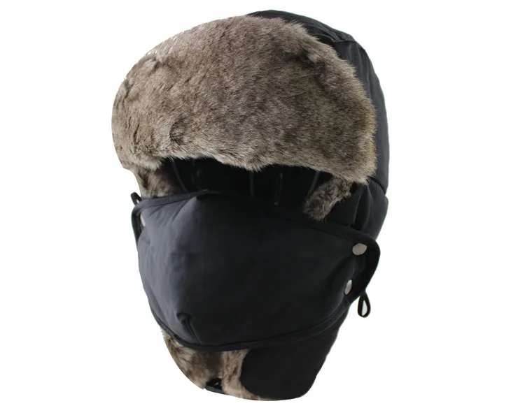 CAMOLAND, зимняя мужская и женская шапка-охотник, шапка-бомбер с ушками и маской, теплая шапка-ушанка для охоты, Зимняя мужская шапка