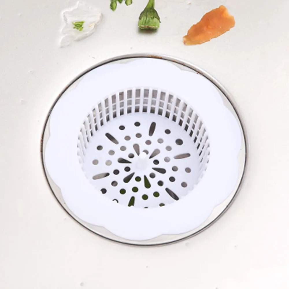 Кухня ванная комната гаджеты Аксессуары Анти засорение силиконовый слив раковина канализация фильтр для мусора сеть многоцелевой гаджет# LR2 - Цвет: Белый