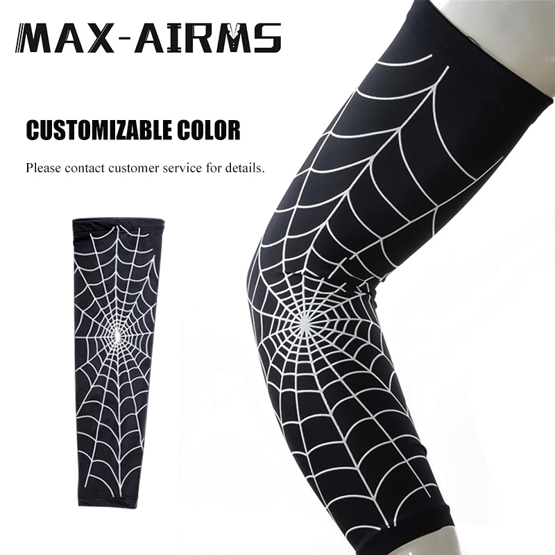 

maxairms 1 PC Spider Web Sports Elbow Support Training Brace Protective Gear Elastic Arm Sleeve Bandage Pads Basketball