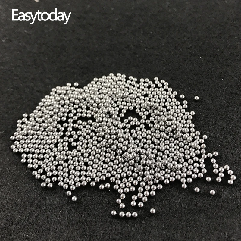 

Easytoday 10000pcs/Lot Diameter 2mm Outdoor Hunting Bow Accessories Slingshot Hunting Pinball High-carbon Ammo Mini Steel Balls