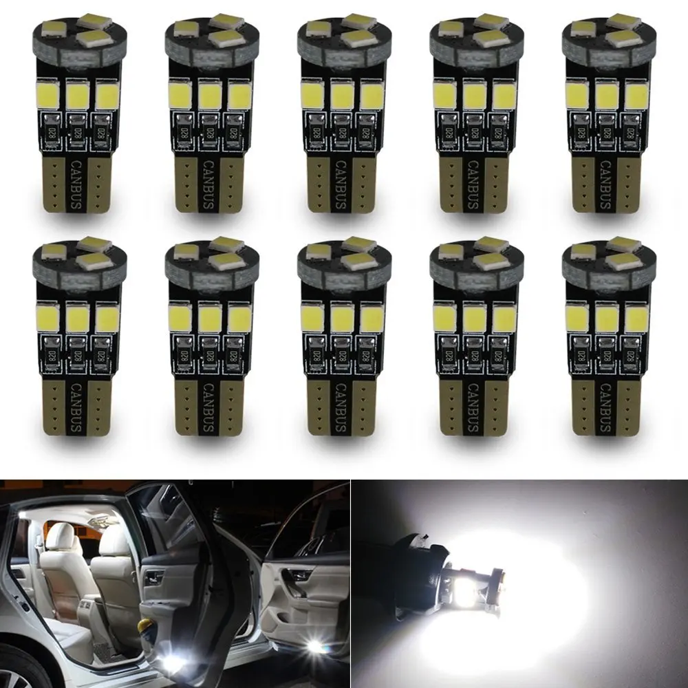 Светодиодный лампы T10 Canbus 9SMD 2835 Чипсет Чрезвычайно Яркий неполярный для интерьер