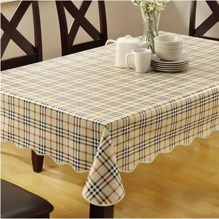 Pvc Nappe Table Cloth Plastic Waterproof Oilproof Dining Tablecloth Plaid Printed Table Cover Overlay Nappe Printed Pvc Nappe Table Cloth Plastic Waterproof Oilproof Dining Tablecloth Plaid Printed Table Cover Overlay Nappe Printed