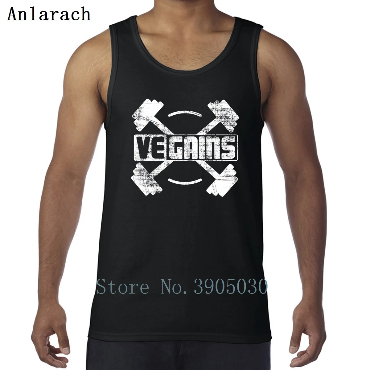 Vegains Vegan мышцы Мощность Удивительные тренировки жилеты против морщин причудливый печатных майка Для мужчин спортивная Летний стиль без рукавов