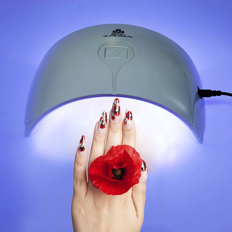 

24W LED Nail Dryer Upgraded and Button Nail lamp 15 LEDs Infrared Nail Lamp For Nail Gel