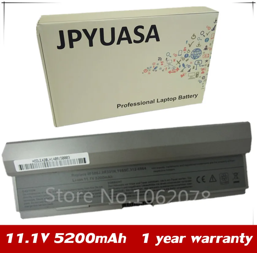 

JPYUASA 11.1V 5200mAh Battery 0R331H 0W341 0X784C W341C For Dell Latitude E4200 E4200n 0F586J 0R640C 0R839C 0R840C 0R841C 0U444C