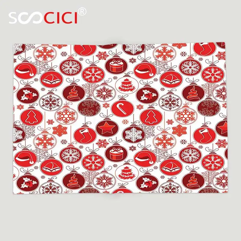 

Custom Soft Fleece Throw Blanket Christmas Decorations Classic Christmasy Themed Old Fashion Celebration Carols Winter Design