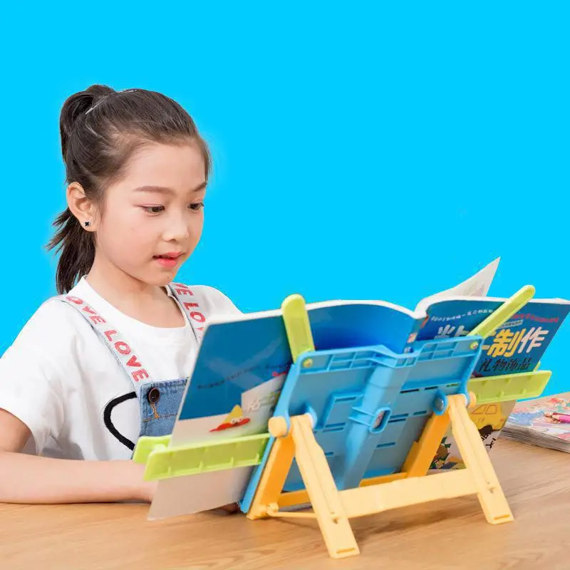 buy Children #039;s Portable Reading Shelf Bookends Multi functional Anti myopia Book Stand Desk Accessories Desk Folder