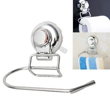 Нержавеющая Ванная комната туалетной бумаги Круглый держатель для салфеток крючок стойка присоска