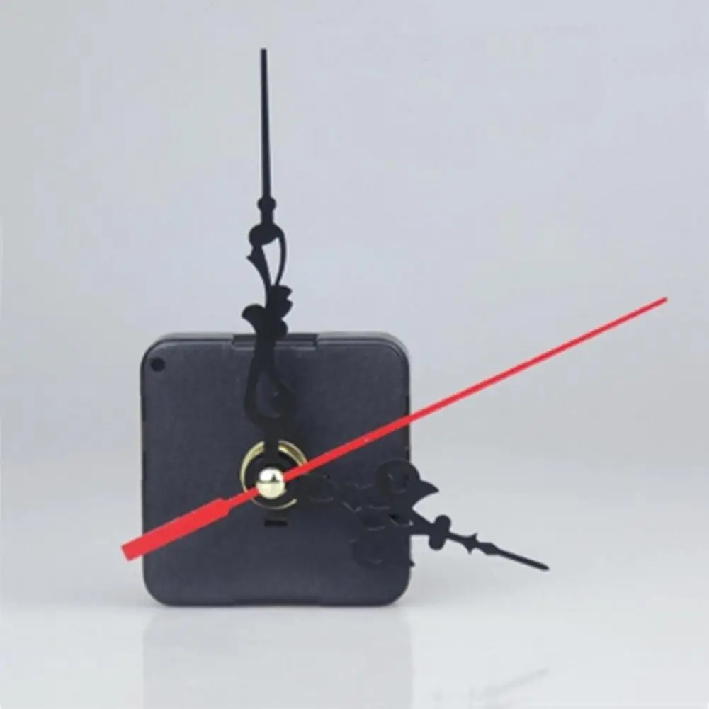 

1 Set Silent large wall Clock Quartz Movement Mechanism Black and Red Hands Repair Kit Tool Set With Hook Saat Dropshipping