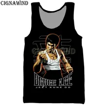 Новые летние топы Брюс Ли жилет для косплея для мужчин/для женщин 3D печати жилеты повседневное Harajuku стиль Бодибилдинг уличная