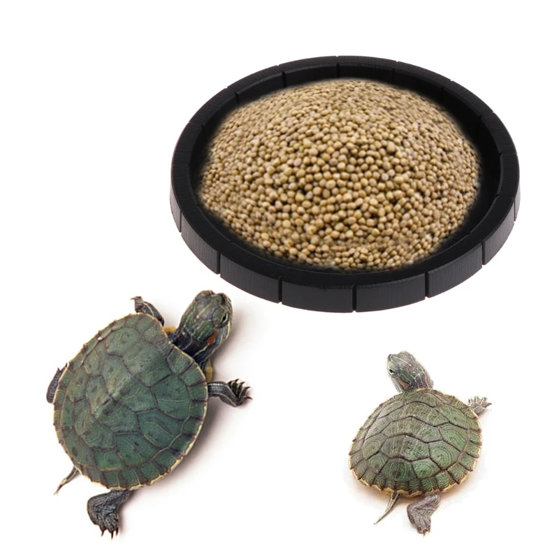 

New Round Shape Reptile Feeder Food Water Dish Bowl Basin Holder For Lizard Turtle