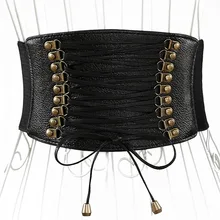 Europe Wide Waist Crystal Belt Elastic Tassel Wide Belts Decoration Dress Accessories Women Belt Red Blue