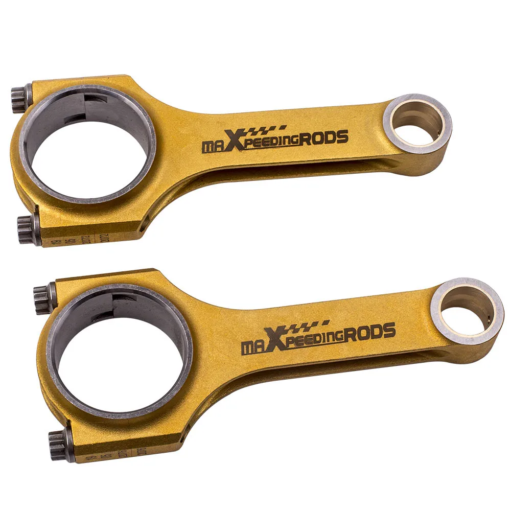 

2x 130mm H Beam Connecting Rods Conrods for Fiat 500 2 cylinder ARP2000 Bielle ARP Bolts Con Rods