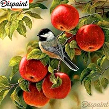 

Dispaint Full Square/Round Drill 5D DIY Diamond Painting "Bird apple" Embroidery Cross Stitch 3D Home Decor Gift A10818