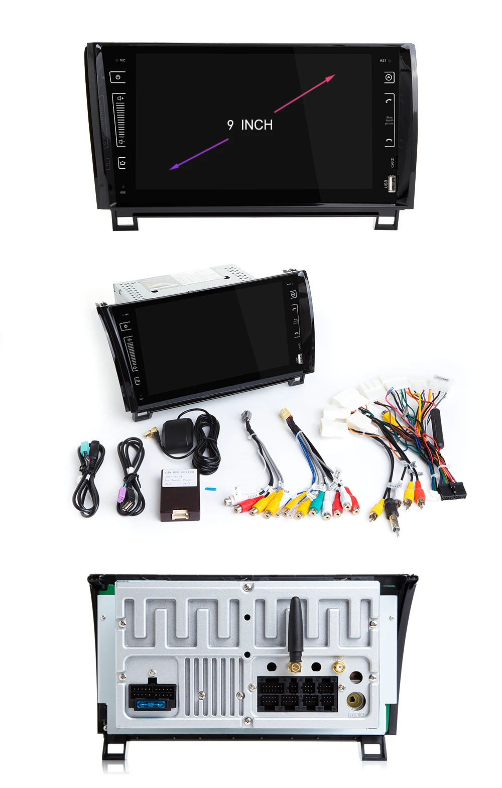 Sale Xonrich 2 Din Android 9.0 Car DVD Player for Toyota Tundra Sequoia 2007 2008 2009 2010 2011 2012 2013 Autoradio Wifi OBD2 IPS 4G 17