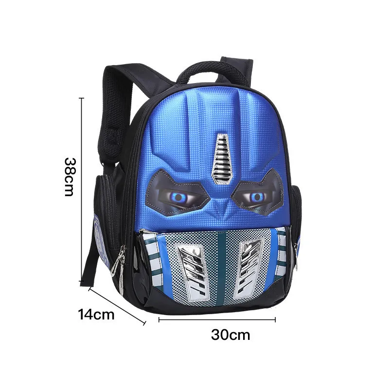 Новые водонепроницаемые 3D Мультяшные школьные ранцы для мальчиков, крутые детские рюкзаки, детские школьные рюкзаки, Mochilas Escolar Infantil - Цвет: blue