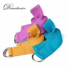 Стрейч пояса для йоги ремень хлопок стрейч тренировочный стрейч пояс танец Йога Стрейч Группа фитнес тренировки веревка фигура Талия Ноги