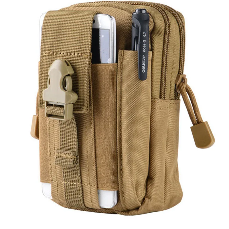 

Camping Outdoor Waist Bag Military Belt Waterproof Nylon hiking Bags Mobile Phones Bag Torch Tactical Pouch Molle Hunting Bags