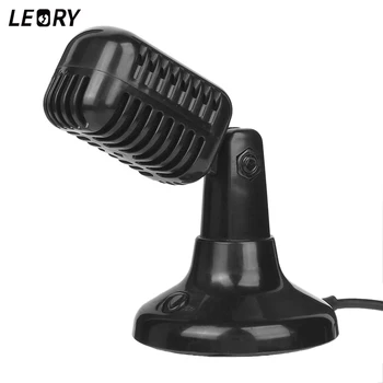 

LEORY Stereo Condenser Professional Wired Microphone 1.5m For Video Recording Computers KTV Karaoke Kids Stand Microphone