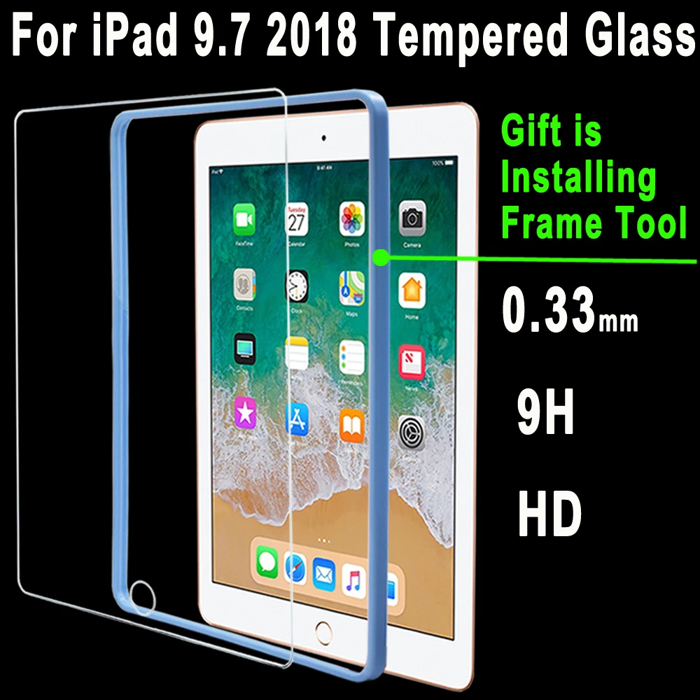 Высокое качество 0 33 мм 9H HD закаленное стекло для Apple новый iPad 9 7 2018 A1893 A1954 защитная