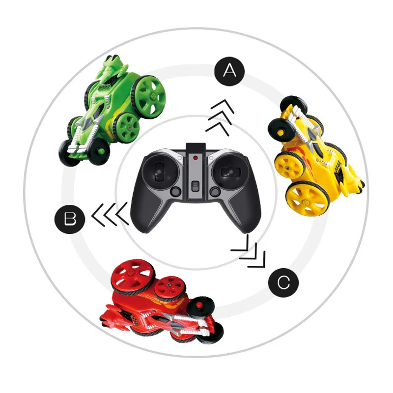

Mini RC Stunt Car rc Tumbling Car Double-Sided 360 Degree Rotation Off-Road Remote Control Climbing Anti-Skid Children'S Toys