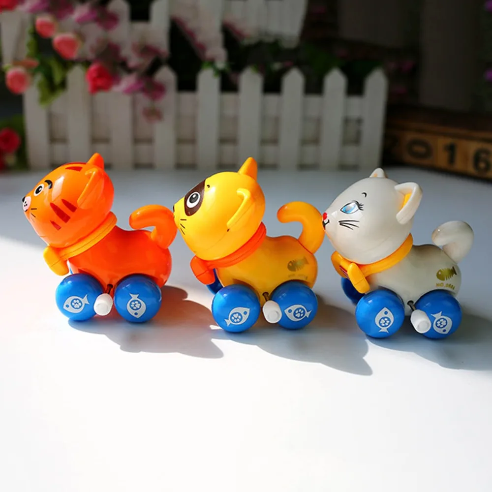 

Wind Up Toys Cat Cartoon Kids Cartoon Animal Cute Baby boy Jump Running Crawling Pull Back Clockwork Classic funny birthday Gift