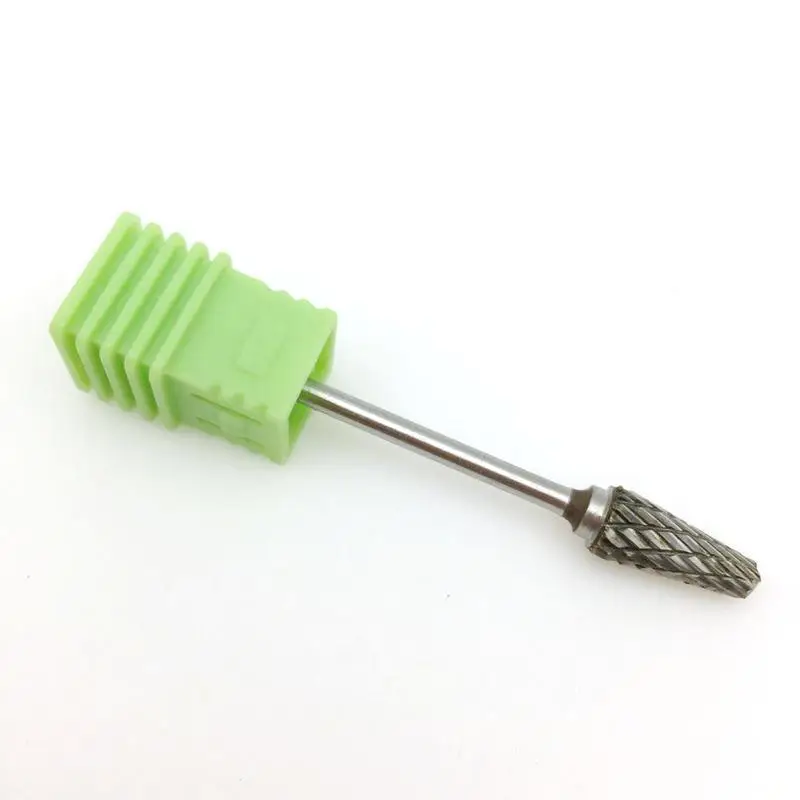 Вольфрамовый карбидный сверлильный станок для ногтей в стиле ведра, резак для ногтей, чистые сверла для маникюра, аксессуары для дизайна ногтей - Цвет: light green