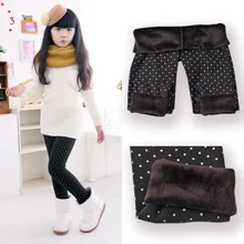 2016 Spring Autumn Winter New Fashion Children’s 3-11 Year Cotton Warm Pant Girls KidsTrousers Print Legging
