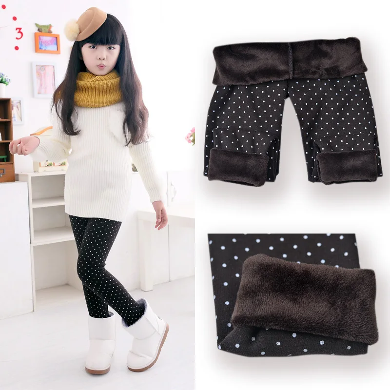 

2014 Spring Autumn Winter New Fashion Children's 2-9 Year Cotton Warm Pant Girls KidsTrousers Print Legging