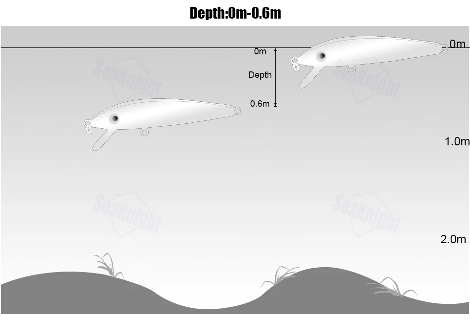 SeaKnight SK012 Воблер для мелкой рыбы 6 г 70 мм 0-0,6 м 1 шт. плавающая приманка искусственная приманка жесткая рыболовная приманка Морская Рыбалка снасти