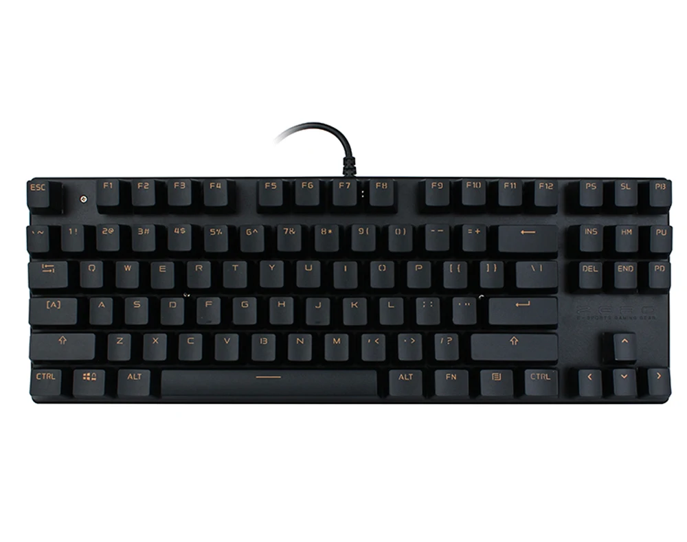 Оригинальная Механическая игровая клавиатура METOO ZERO, светодиодный, с подсветкой, USB, проводная, 104, 87 клавиш, без ударов, алюминиевый сплав