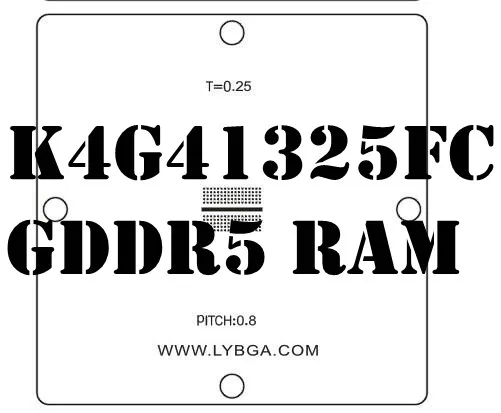 4 шт. 90x90 мм PS4 BGA реболлинг трафарет CXD90025G CXD90026G K4B2G1646E DDR3 SD Оперативная память K4G41325FC GDDR5 Оперативная память