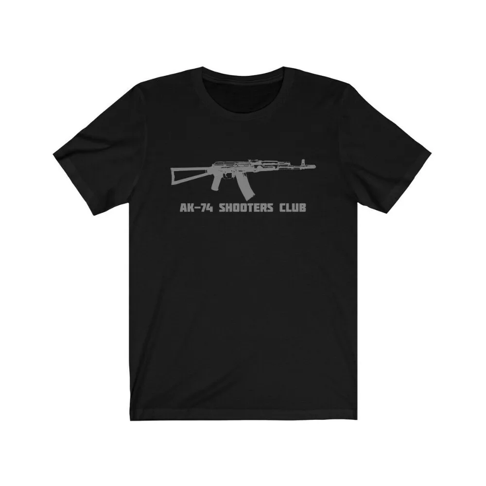 

Ak-74 Shooters Club Shirt, 5.45 Ak74, Russian Soviet Ak-47, Ak47, Free Shipping!T Shirts Fashion 2019 Summer Men Print Shirt