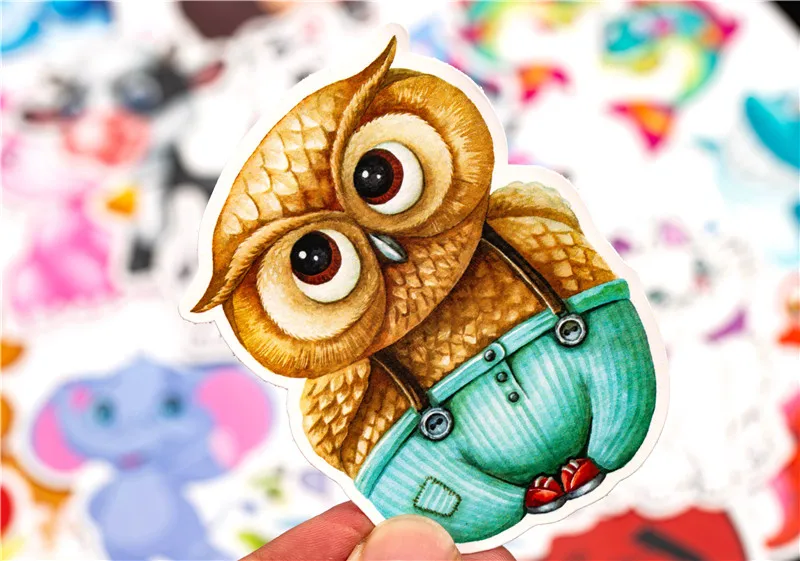 Animal Anime Stickers Funny JDM Kids Toy Sticker For DIY Luggage Laptop Skateboard Motorcycle Bike Bedroom Sticke (17)