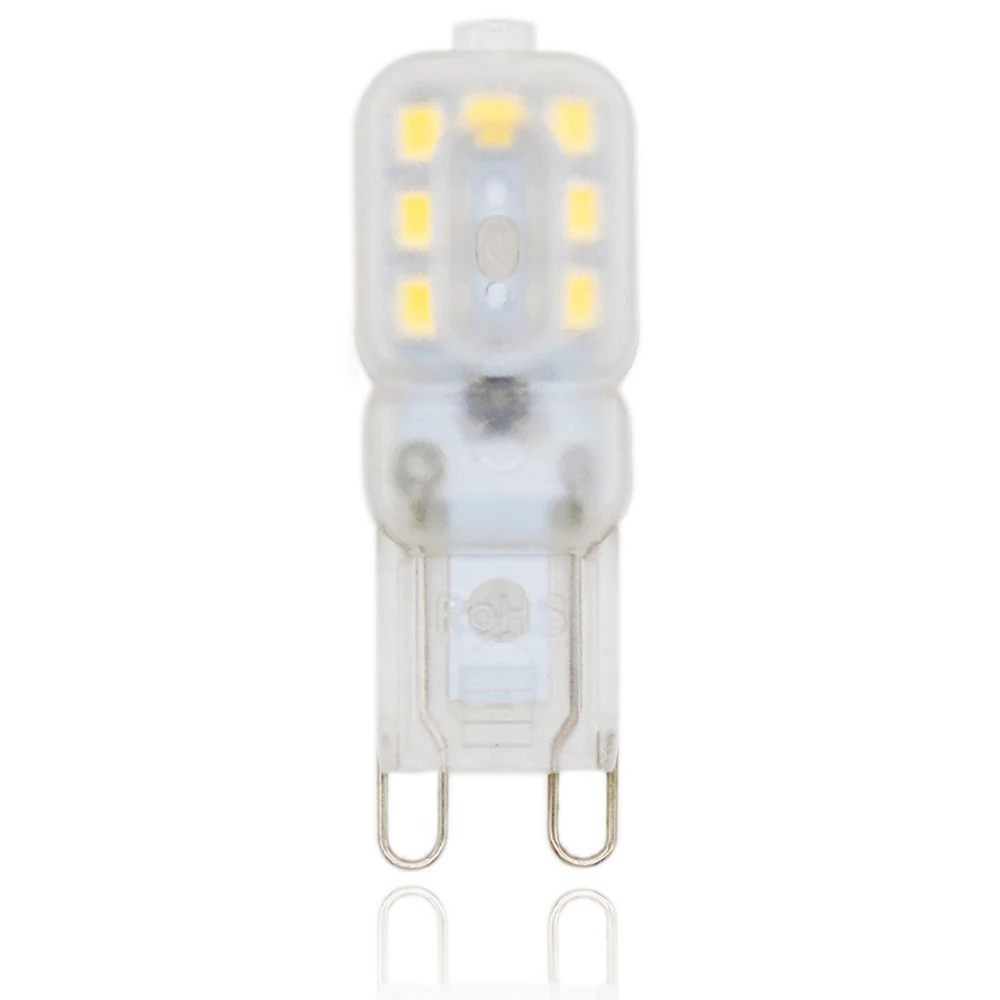 10X Mini G9 SMD2835 светодиодный светильник туры 1,5 Вт 220 В светодиодная лампочка-кукуруза лампа хрустальная люстра G9 лампа замена галогенная 15 Вт 20 Вт