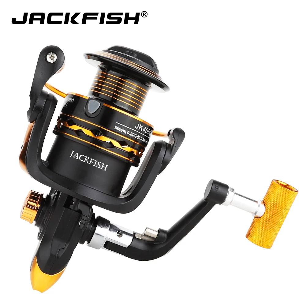 Катушка рыболовная JACKFISH с металлической ручкой 12 шарикоподшипников серия 1000
