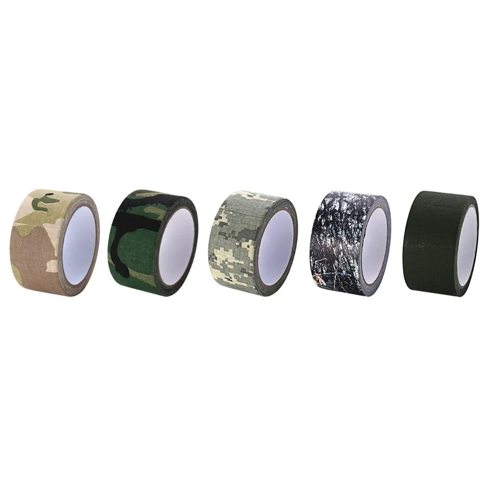 5Colors 10M Outdoor Waterproof Cloth Camouflage Bionic Forest Roll Tape