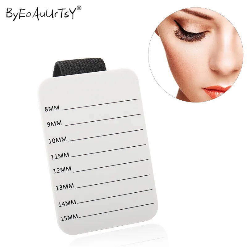 

1 Set Portable False Eyelash Extensions Palette with Belt Makeup Acrylic Adhesive Glue Holder Tablets lash Pallet Grafting Tools