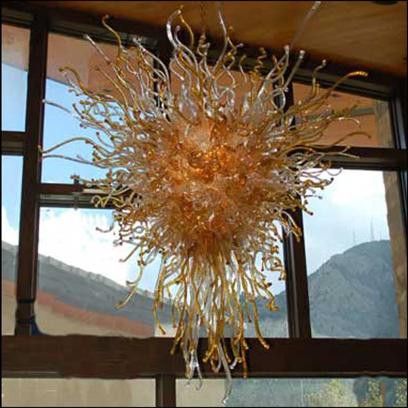 Chihuly Style Handmade Blown Glass Chandeliers Restaurant Decorative Modern Pendant Lamps Chihuly Style Handmade Blown Glass Chandeliers Restaurant Decorative Modern Pendant Lamps